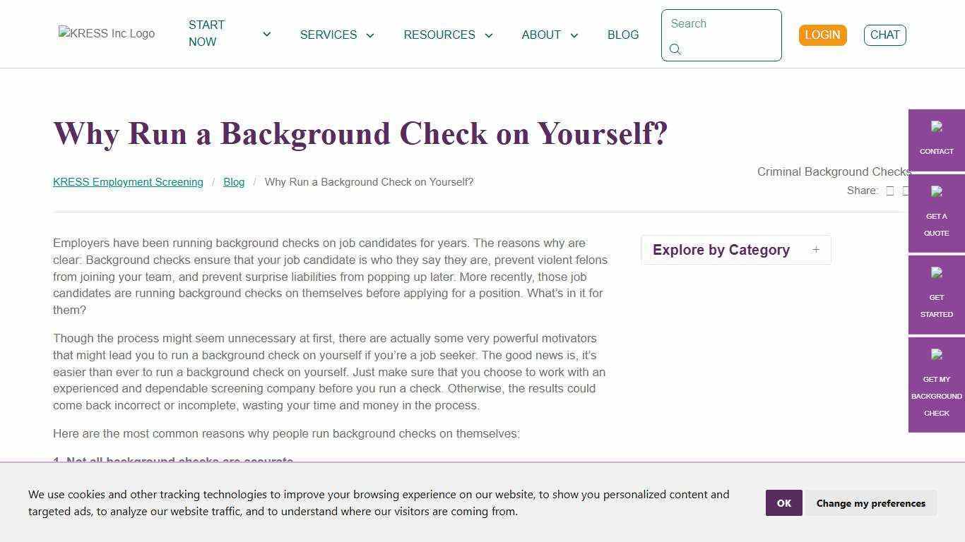 Self-Background Check: Boost Your Job Prospects with KRESS